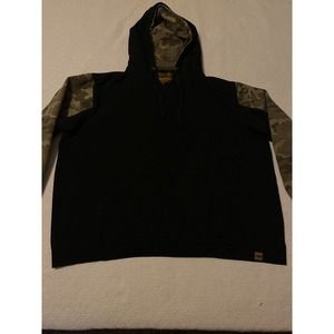 Venado Heavyweight Black Camo Hoodie Sweatshirt Mens 2XL Pockets